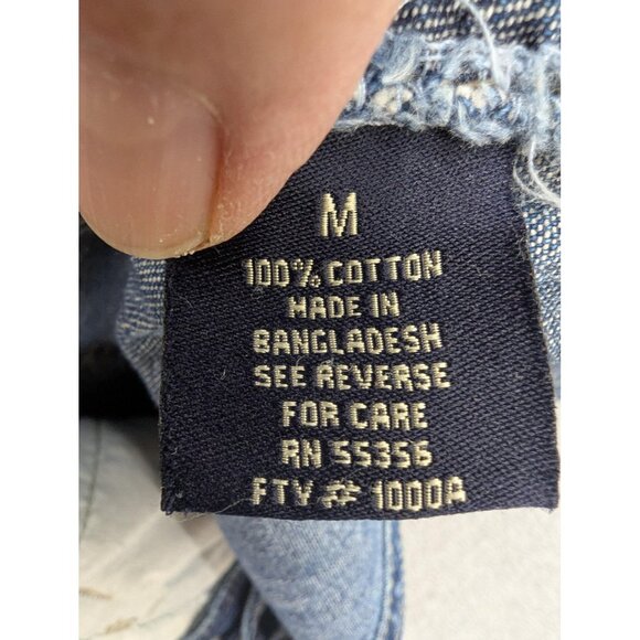 Vintage Squeeze Overalls Womens Medium Blue Denim Bib Carpenter Pockets Y2K - Picture 16 of 16